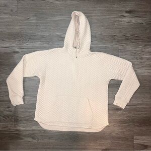 Cream Hooded women Sweater size large